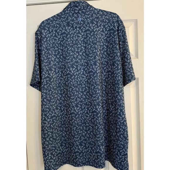 johnnie-O Blue Floral Polo Shirt - Picture 5 of 11
